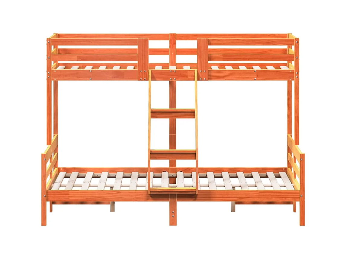 Lit superposé sans matelas 90x200/140x200 cm bois massif