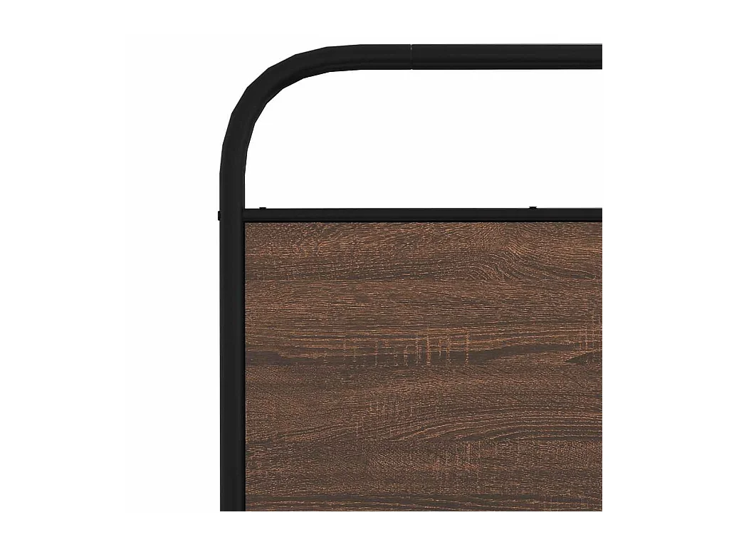 Giroletto senza Materasso Rovere Marrone 90x190cm in Truciolato