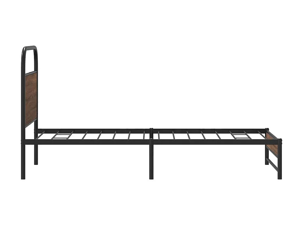 Giroletto senza Materasso Rovere Marrone 90x190cm in Truciolato