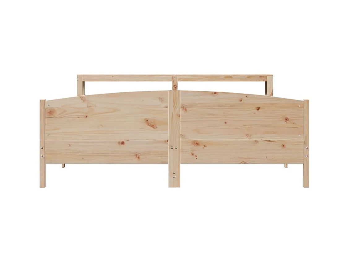 Cadre de lit sans matelas 180x200 cm bois massif de pin