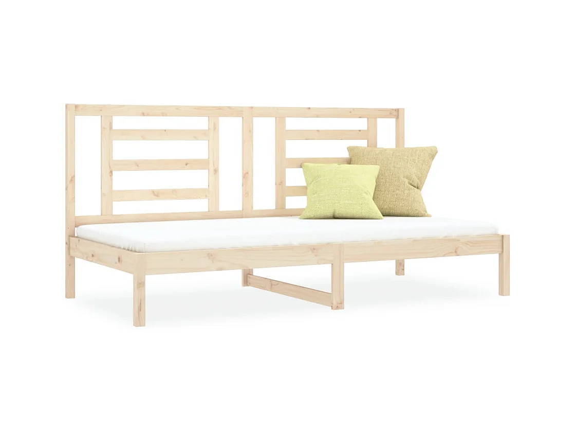 Lit de jour sans matelas 90x200 cm bois de pin massif
