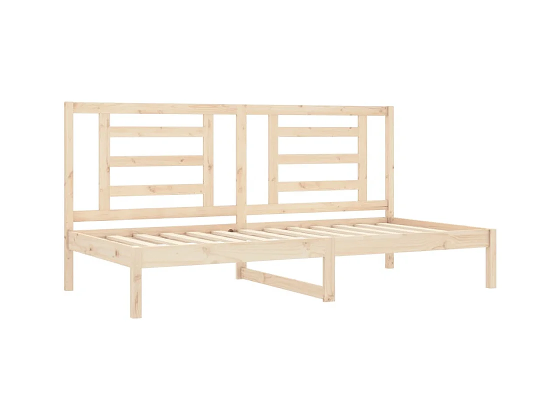 Lit de jour sans matelas 90x200 cm bois de pin massif