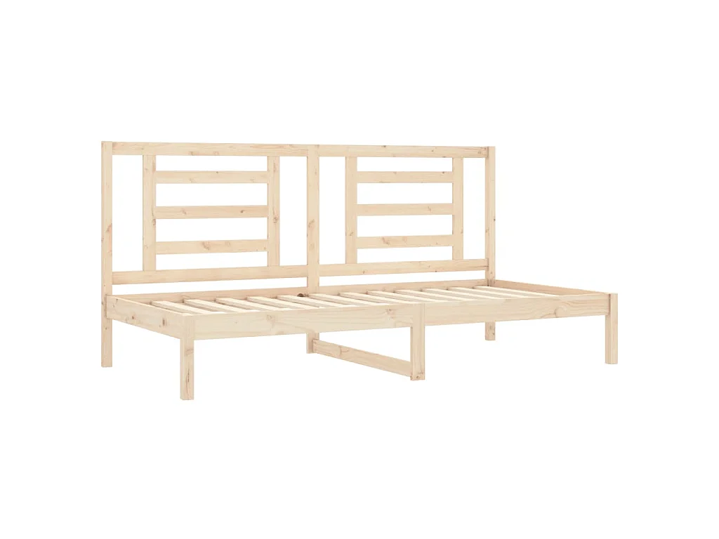 Dormeuse senza Materasso 90x200 cm in Legno Massello di Pino