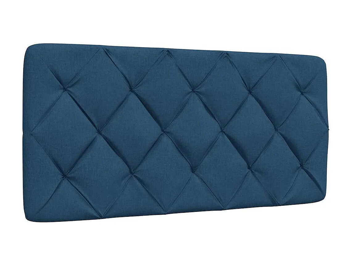 Cadre de lit sans matelas bleu 100x200 cm tissu