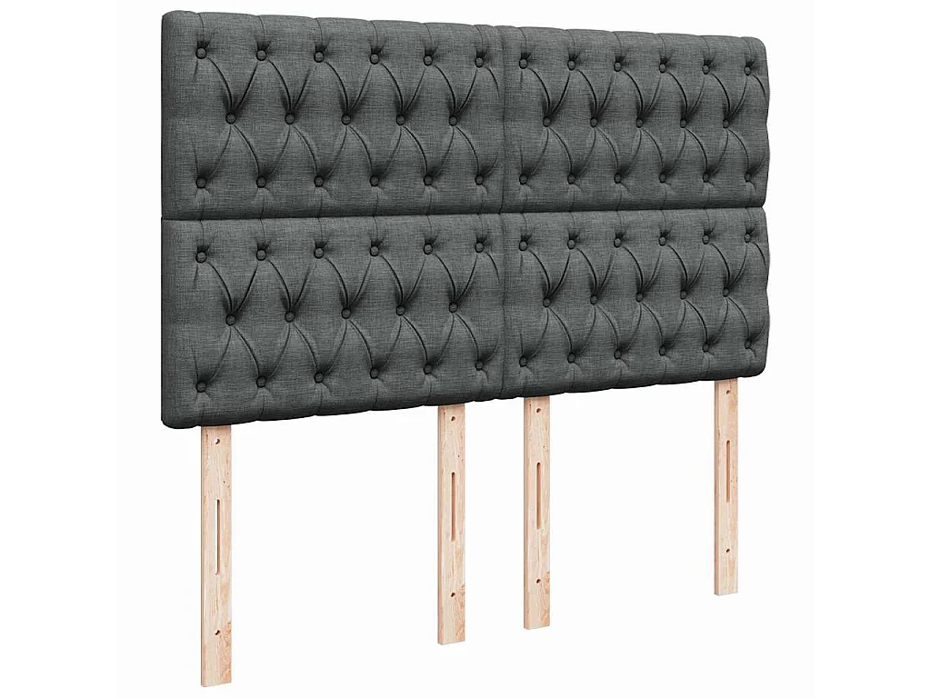 Struttura Letto Pouf con Materasso 140x190 cm in Tessuto