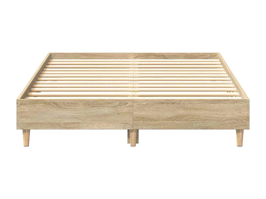 Bedframe zonder matras 140x190cm spaanplaat sonoma eikenkleurig