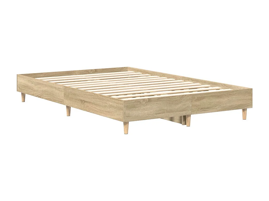 Bedframe zonder matras 140x190cm spaanplaat sonoma eikenkleurig