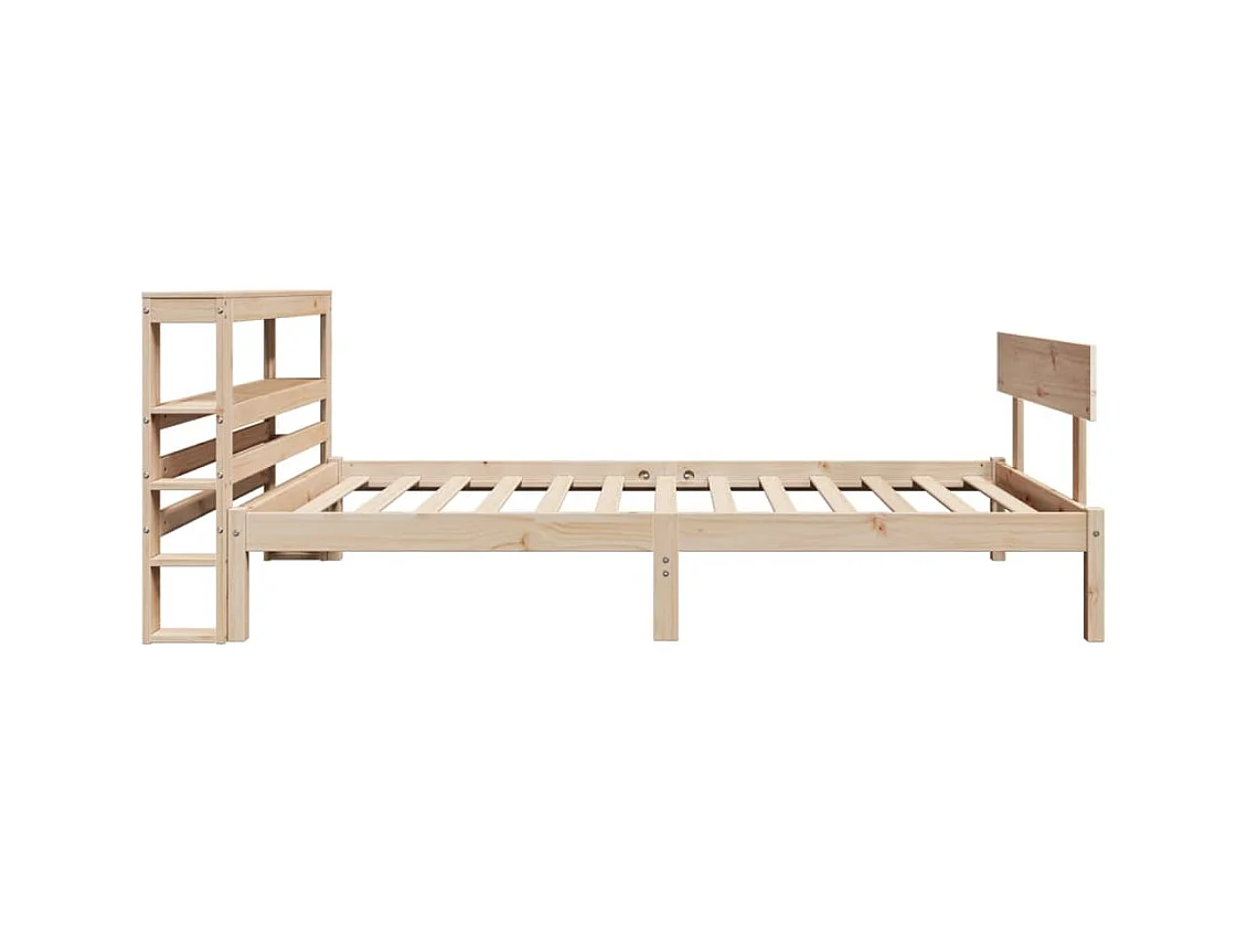 Cadre de lit sans matelas 90x200 cm bois de pin massif