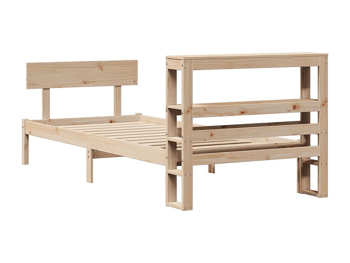 Cadre de lit sans matelas 90x200 cm bois de pin massif