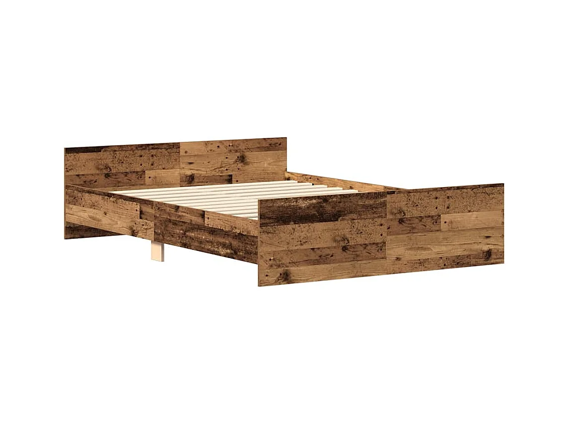 Bettgestell ohne Matratze Altholz-Optik 140x200cm Holzwerkstoff