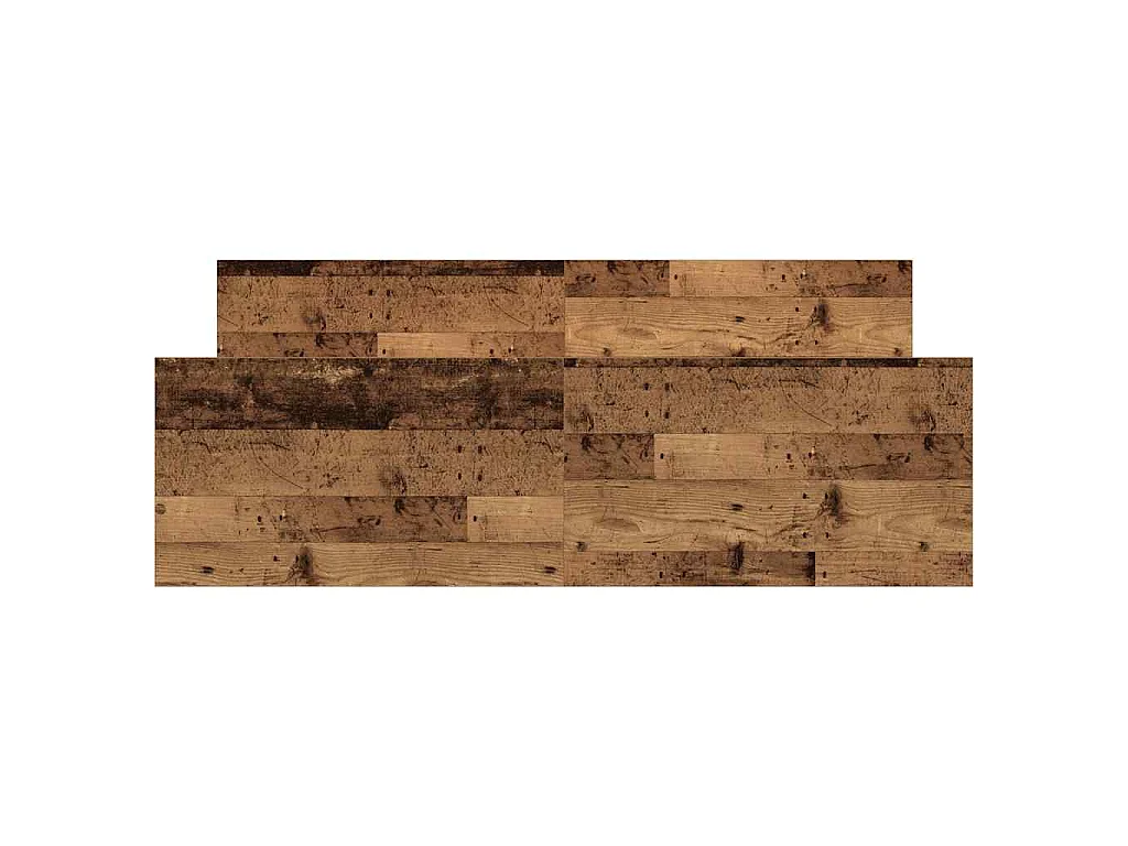 Estructura de cama sin colchón madera de ingeniería envejecida