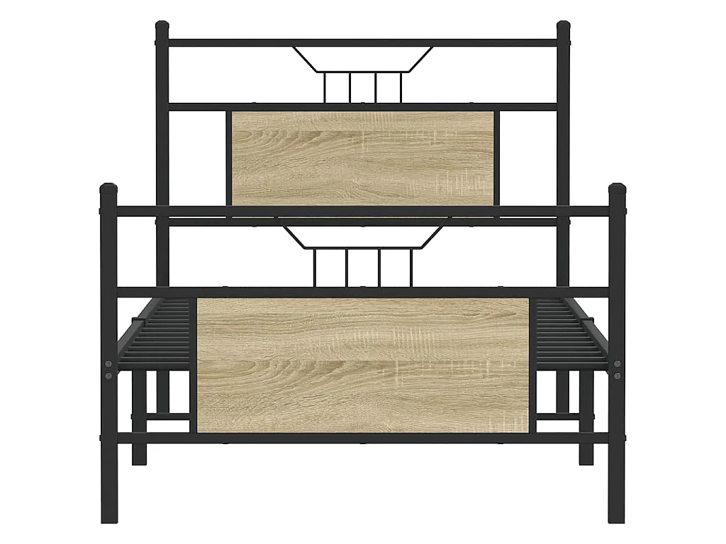 Giroletto senza Materasso Rovere Sonoma 90x190 cm in Truciolato