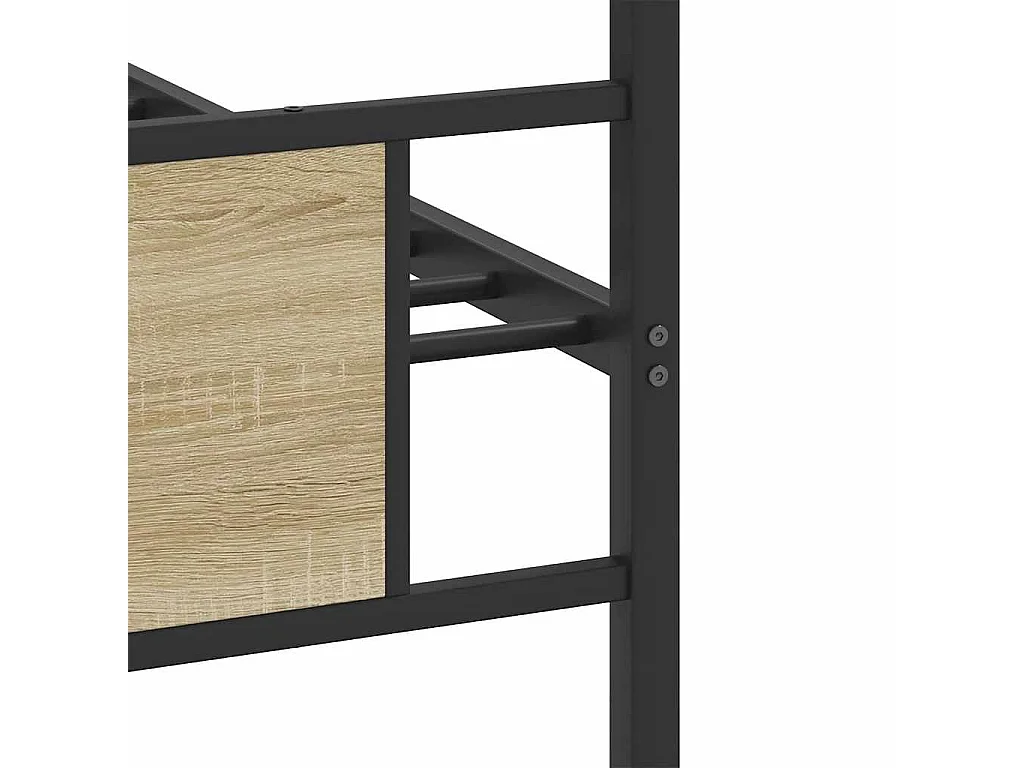 Giroletto senza Materasso Rovere Sonoma 90x190 cm in Truciolato