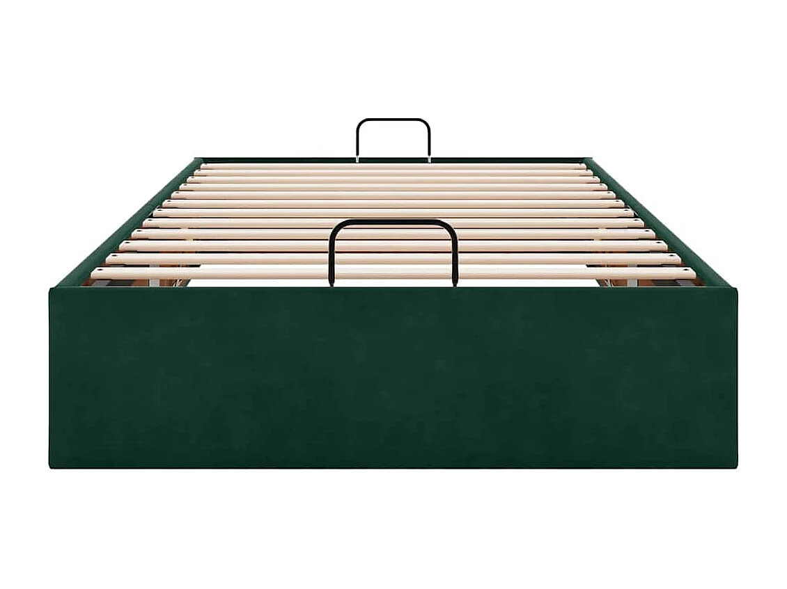 Bedframe zonder matras 90x200 cm fluweel donkergroen