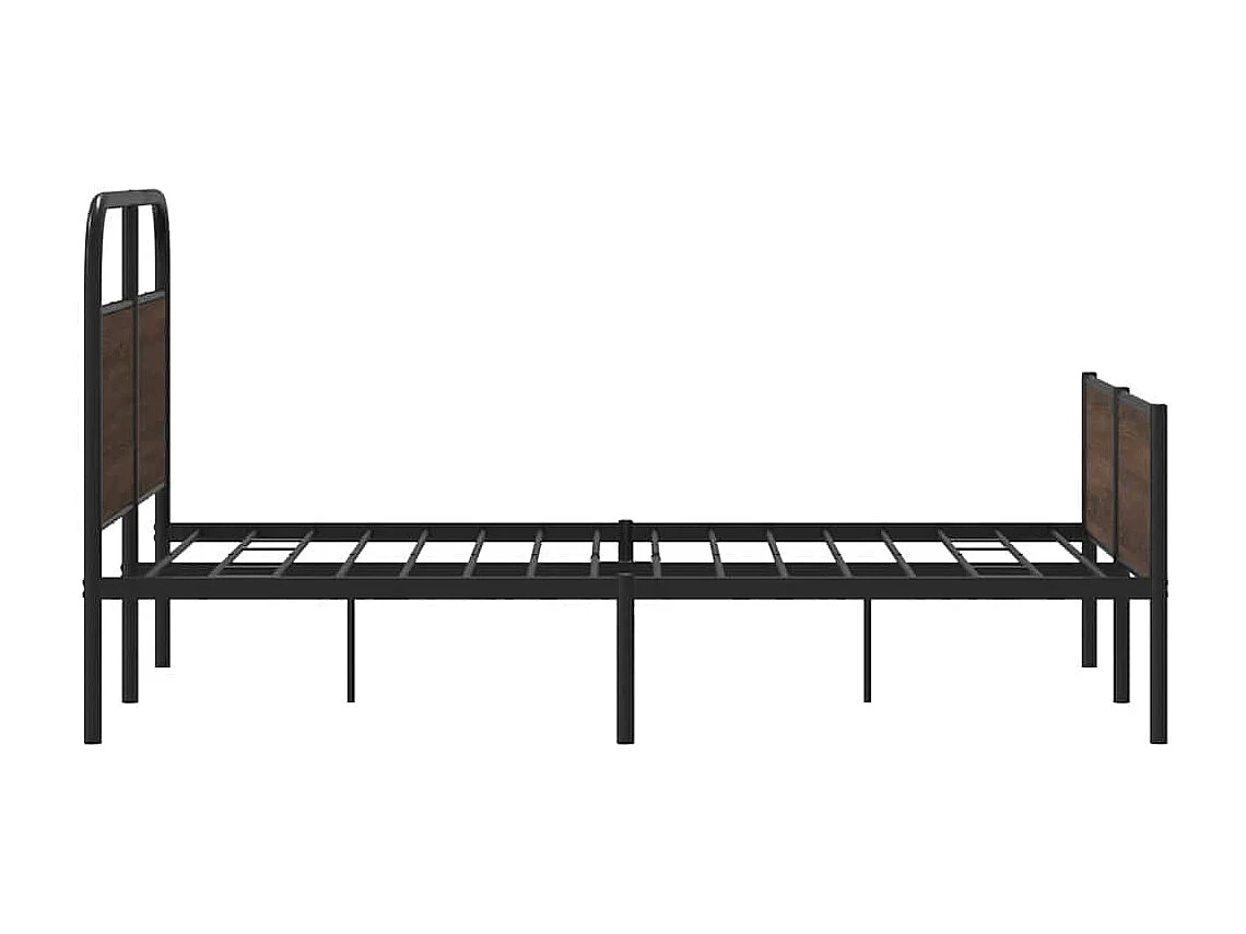 Bedframe zonder matras bewerkt hout bruin eikenkleur 140x190 cm