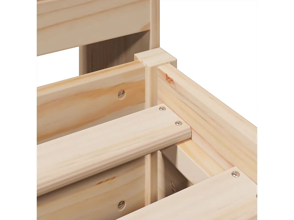 Bedframe zonder matras massief grenenhout 180x200 cm