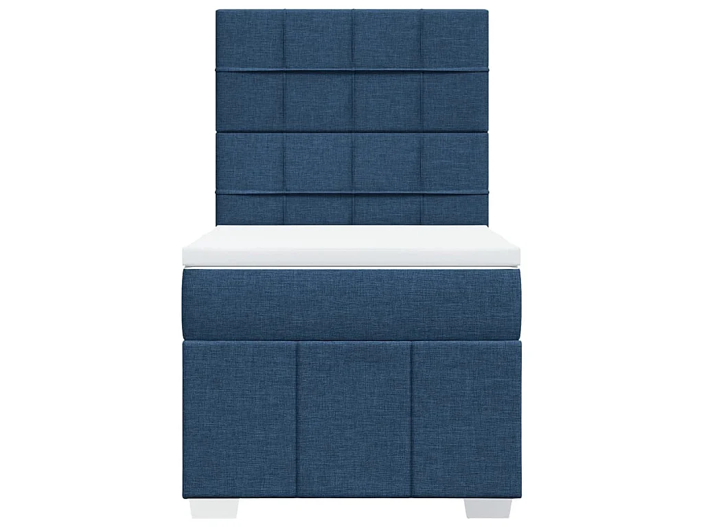 Giroletto a Molle con Materasso Blu 90x200 cm inTessuto
