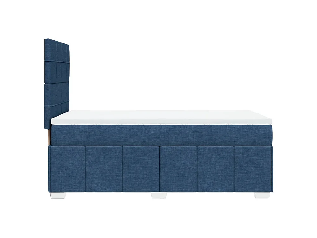 Giroletto a Molle con Materasso Blu 90x200 cm inTessuto