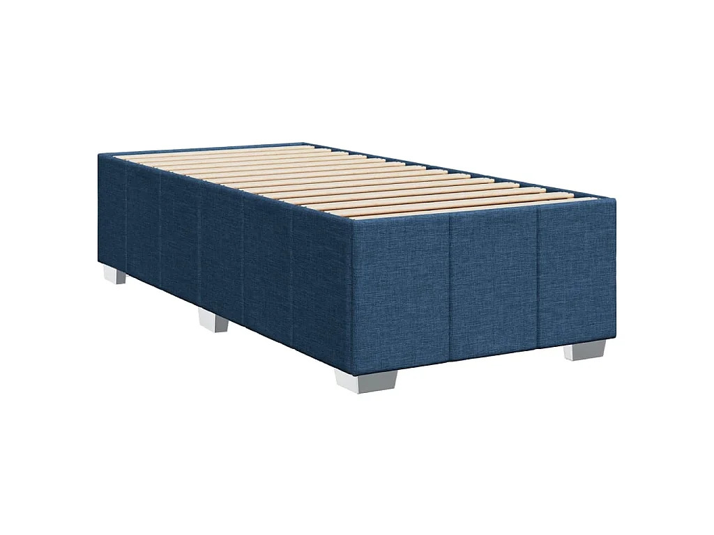 Giroletto a Molle con Materasso Blu 90x200 cm inTessuto