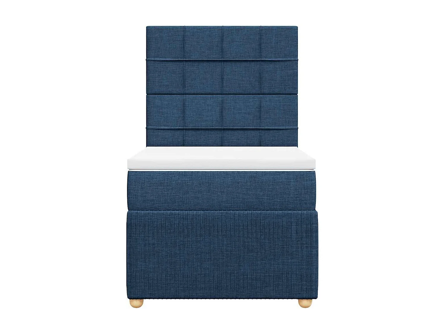 Giroletto a Molle con Materasso Blu 90x190 cm in Tessuto