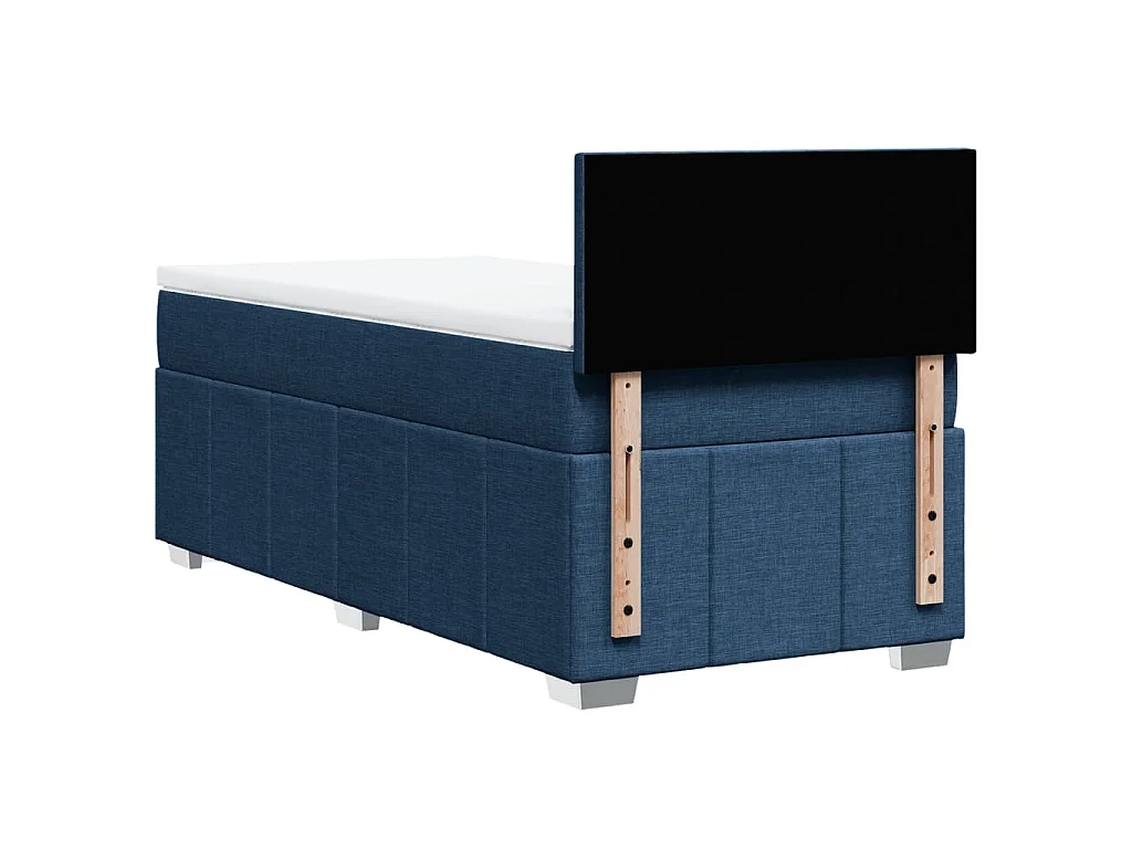 Giroletto a Molle con Materasso Blu 90x200 cm inTessuto