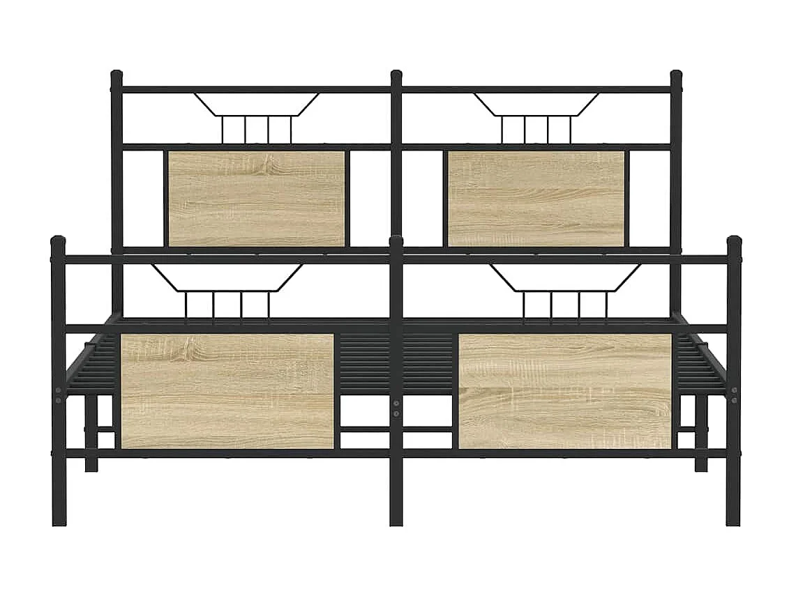 Bedframe zonder matras hout sonoma eikenkleurig 140x200 cm