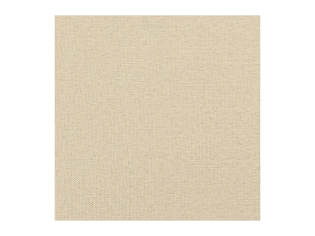 Lit avec matelas crème 160x200 cm tissu