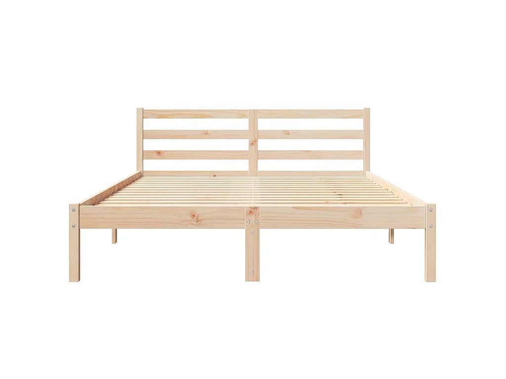 Bedframe Bruin 225,5 x 145,5 x 69,5 cm Massief Vurenhout