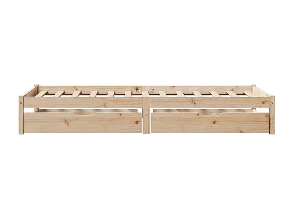 Cadre de lit sans matelas 90x190 cm bois de pin massif