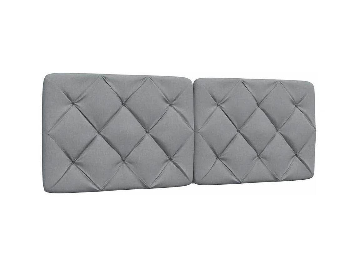 Bettgestell ohne Matratze Hellgrau 140x200 cm Stoff