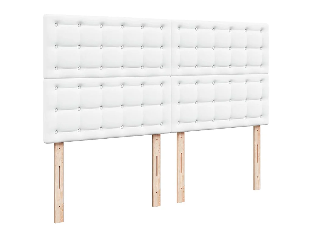 Cadre de lit ottoman avec matelas blanc 180x200 cm similicuir