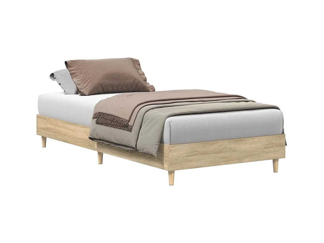 Bettgestell ohne Matratze Sonoma-Eiche 90x200 cm Holzwerkstoff