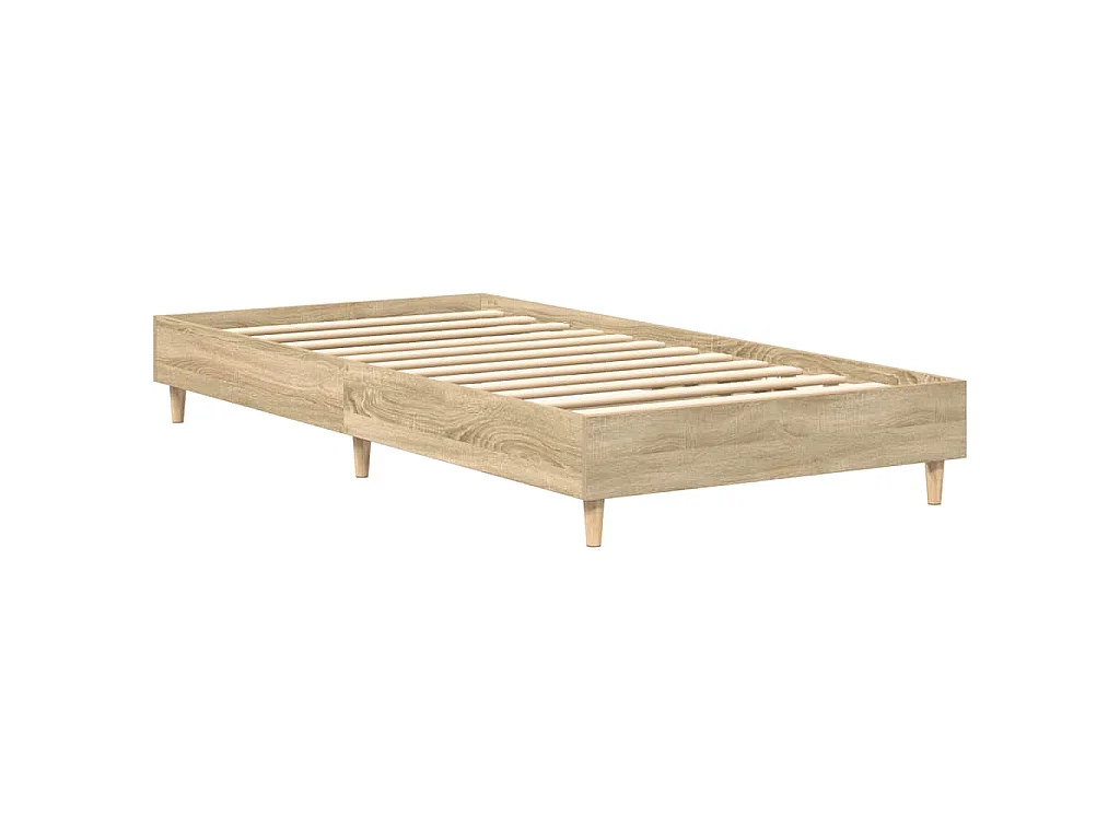 Cadre de lit sans matelas chêne sonoma 90x200 cm