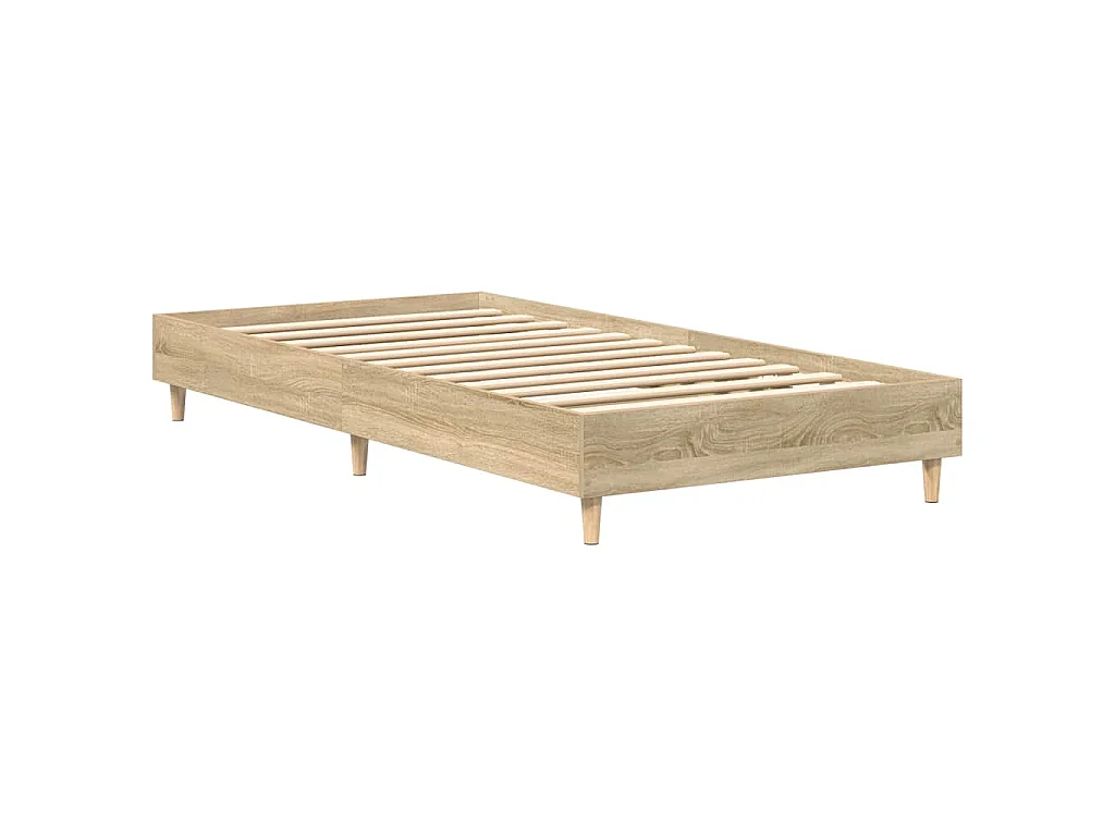 Cadre de lit sans matelas chêne sonoma 90x200 cm