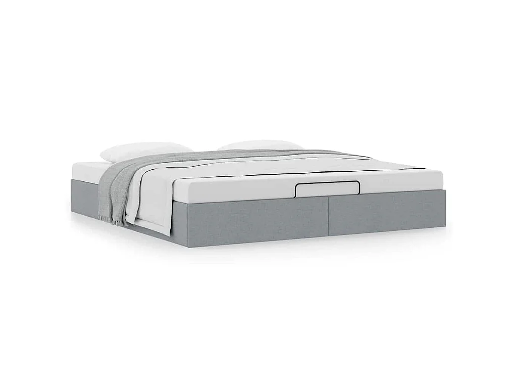 Struttura Letto Pouf senza Materasso 160x200 cm in Tessuto