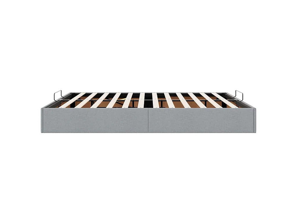 Bedframe zonder matras 160x200 cm stof lichtgrijs