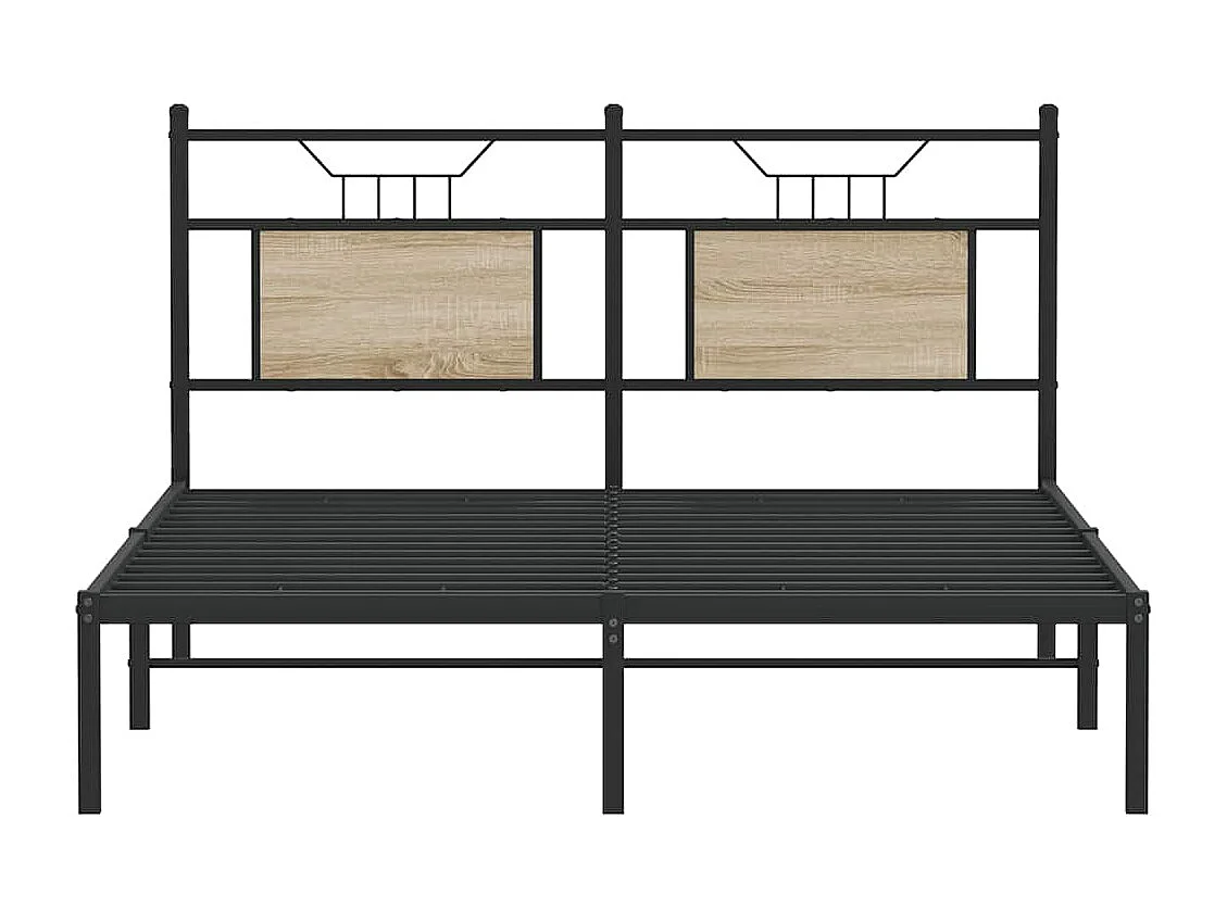 Cadre de lit sans matelas chêne sonoma 140x200 cm