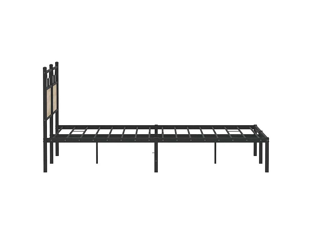 Cadre de lit sans matelas chêne sonoma 140x200 cm