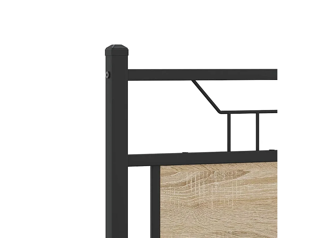 Cadre de lit sans matelas chêne sonoma 140x200 cm