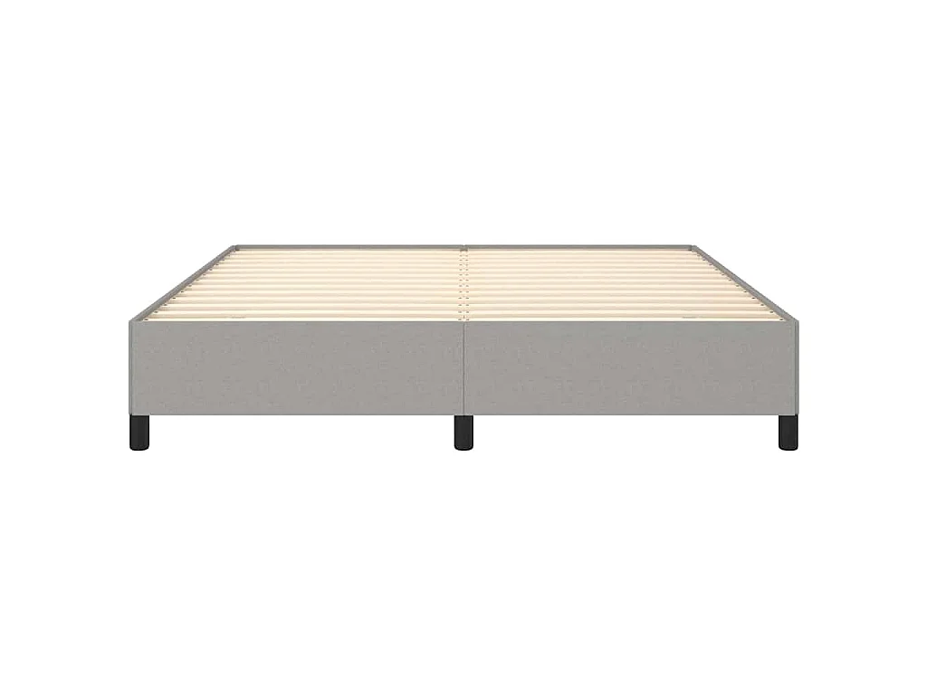 Giroletto senza Materasso Grigio Chiaro 160x200 cm Tessuto