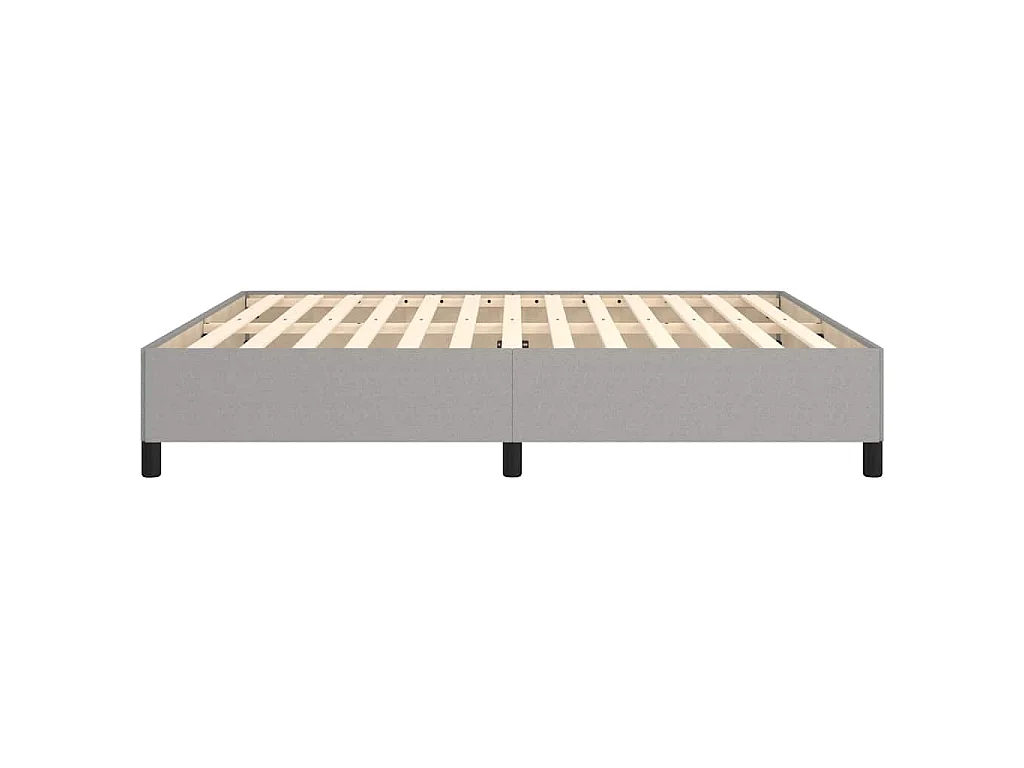 Giroletto senza Materasso Grigio Chiaro 160x200 cm Tessuto