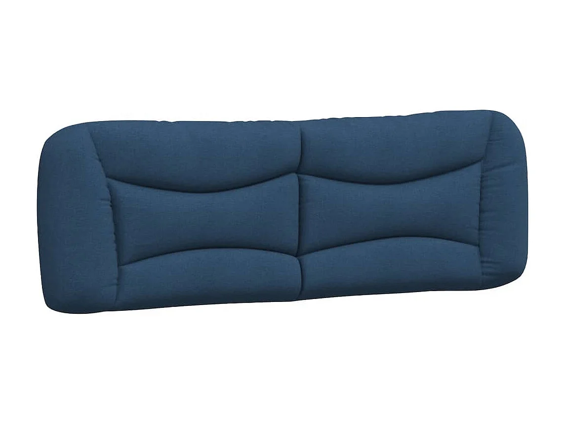 Cadre de lit sans matelas Hvar bleu 160x200 cm tissu