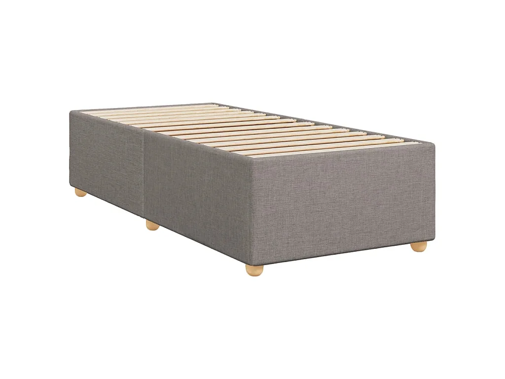 Boxspring met matras stof taupe 100x200 cm