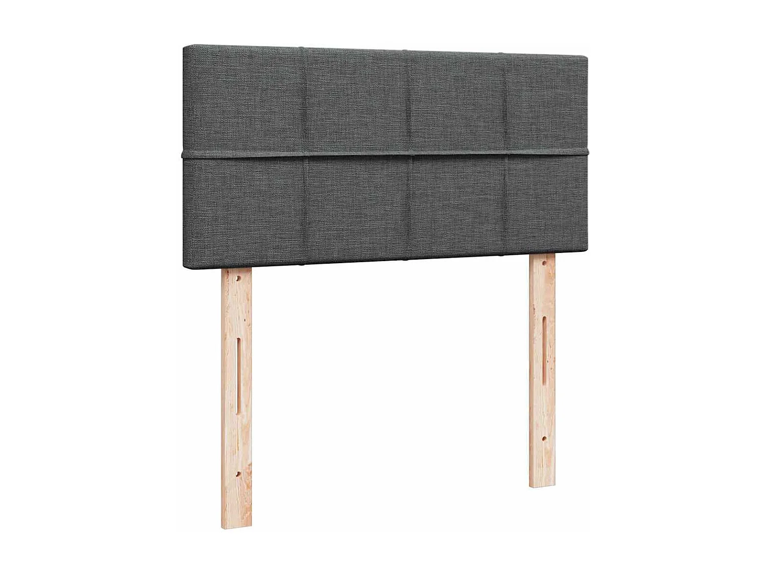 Estrutura cama otomana colchão 100x200cm tecido cinzento escuro