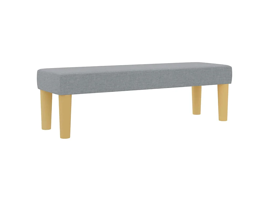 Boxspring bed met kussen Lichtgrijs 200 x 140 cm Stof