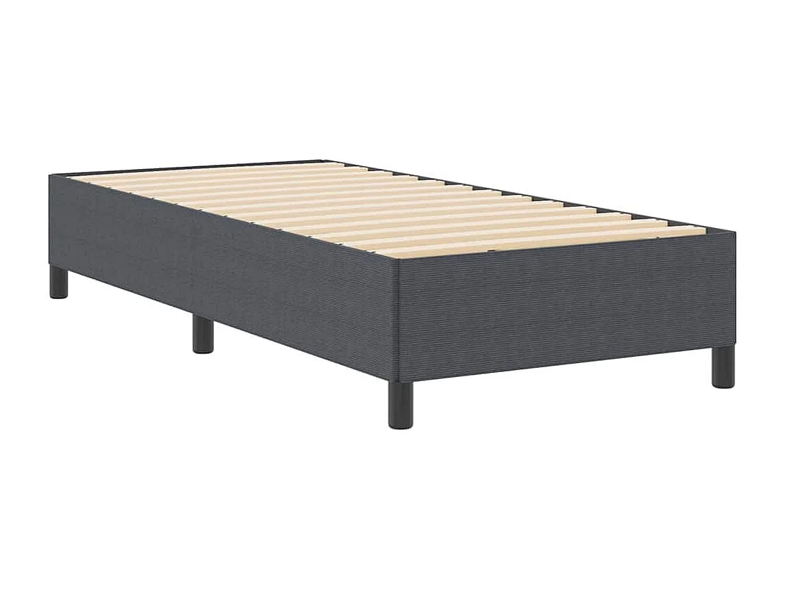 Boxspringbed Donkergrijs 90 x 190 cm Fluweel