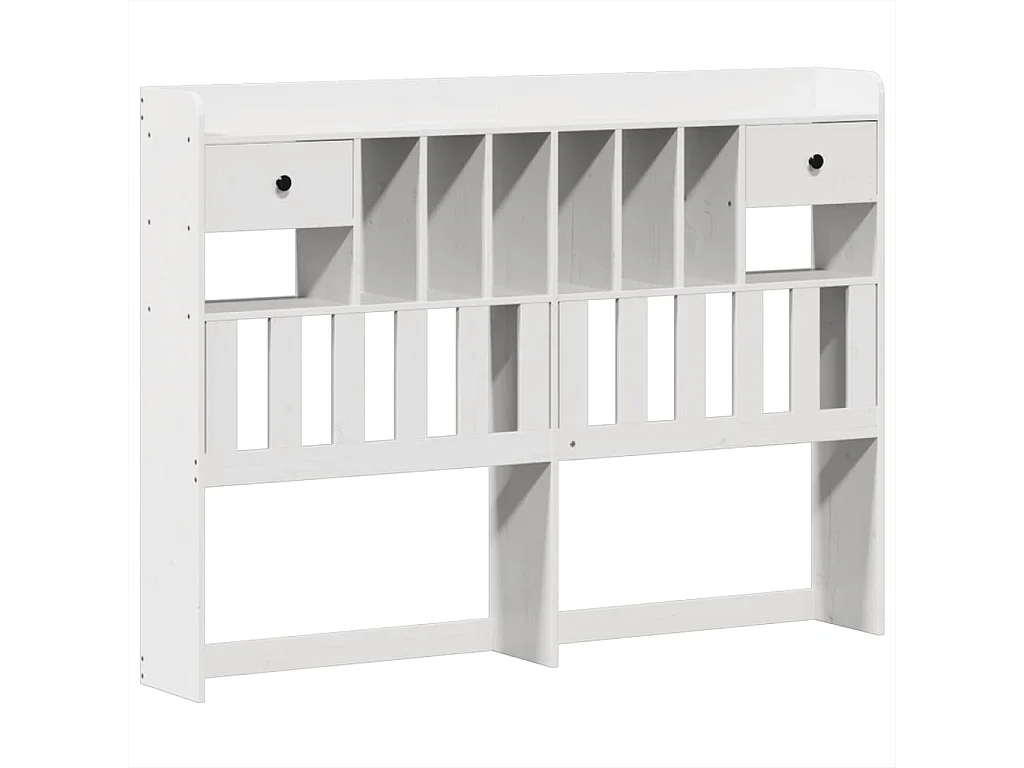 Cadre de lit sans matelas blanc 160x200 cm bois de pin massif