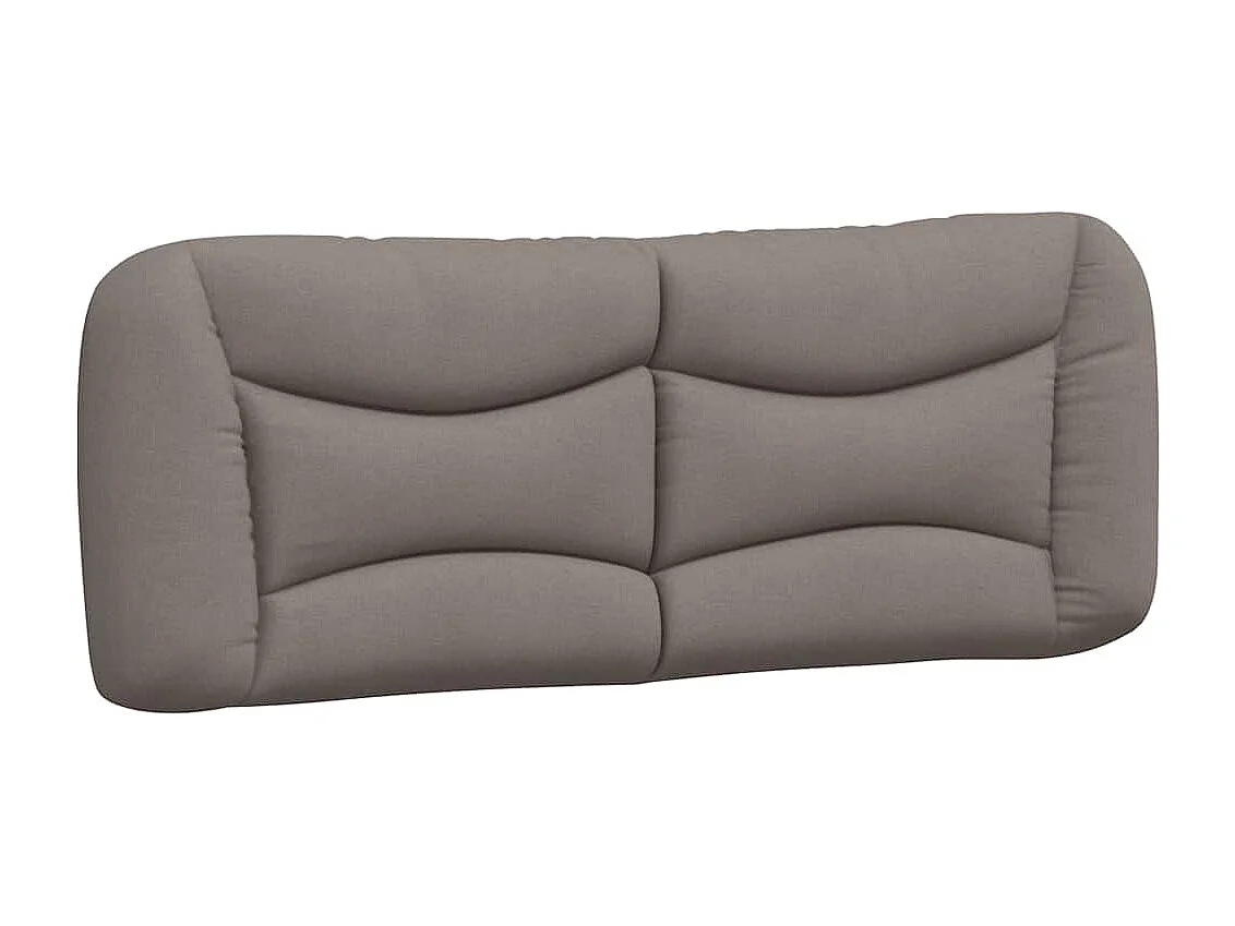 Cadre de lit sans matelas Hvar taupe 180x200 cm tissu