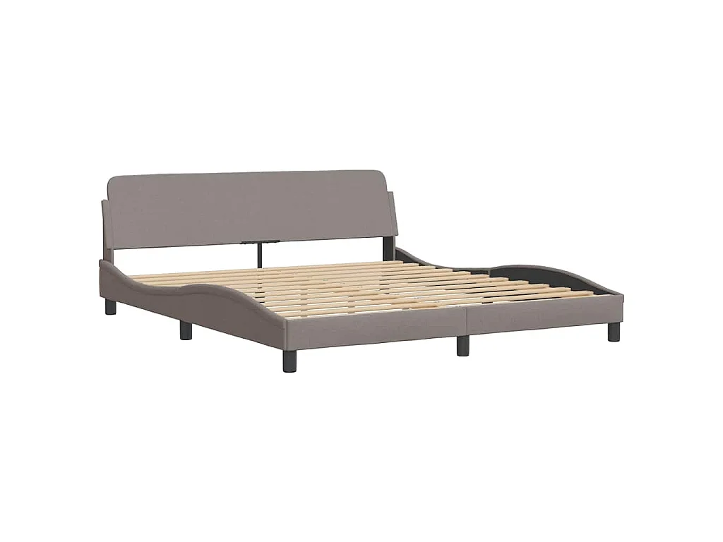 Giroletto senza Materasso Hvar Tortora 180x200 cm in Tessuto