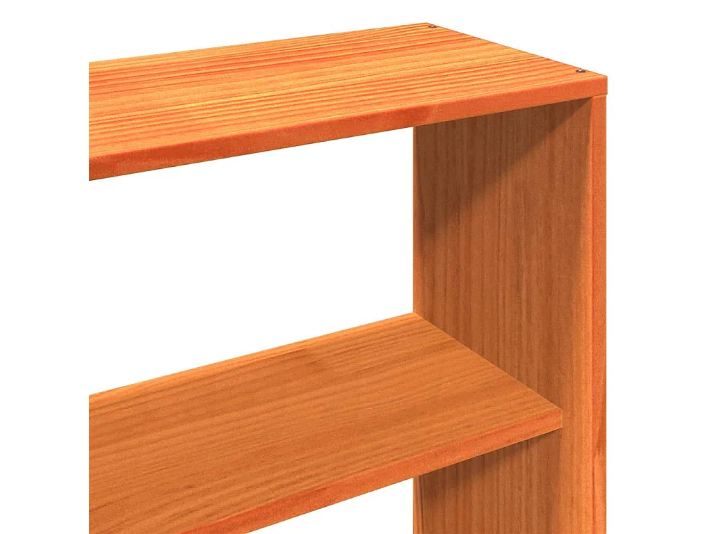 Cadre de lit sans matelas cire marron 180x200cm bois pin massif